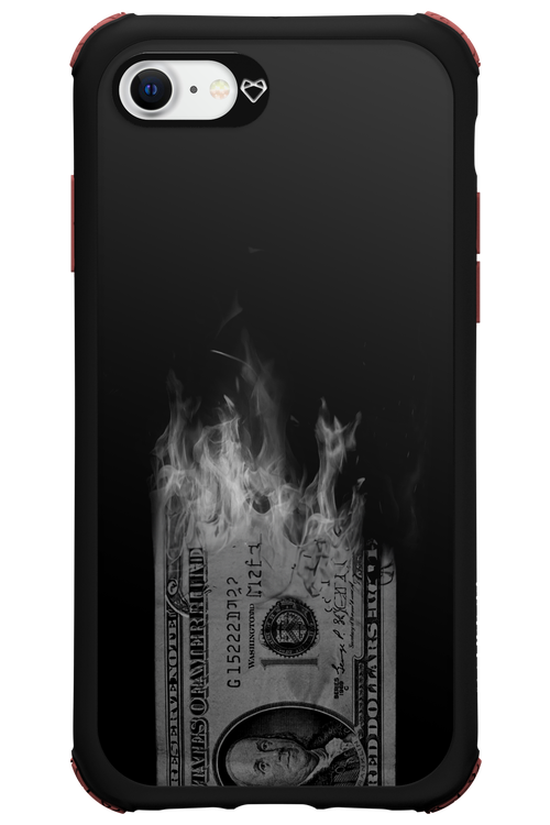 Money Burn B&W - Apple iPhone SE 2022