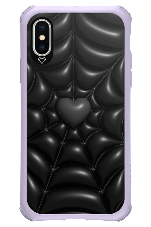 Black Spider Heart - Apple iPhone X