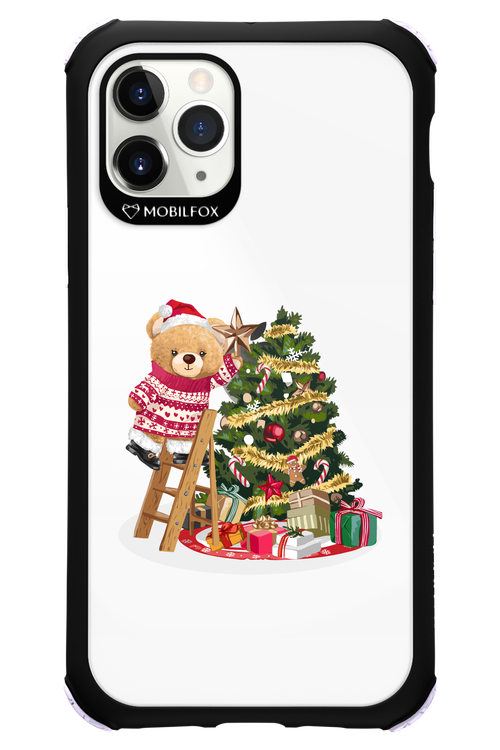 Christmas Bear (Transparent) - Apple iPhone 11 Pro