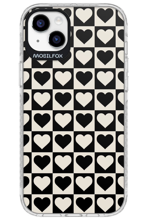 Checkered Heart - Apple iPhone 14 Plus