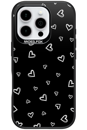 Monochrome Hearts 2.0 - Apple iPhone 16 Pro
