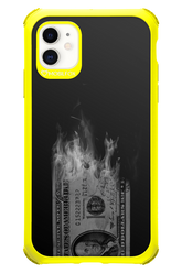 Money Burn B&W - Apple iPhone 11