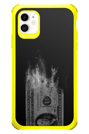 Money Burn B&W - Apple iPhone 11