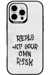 At Your Own Risk - Apple iPhone 16 Pro Max
