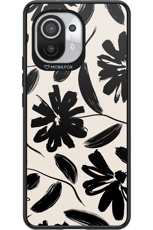 Monochrome Flowerss - Xiaomi Mi 11 5G