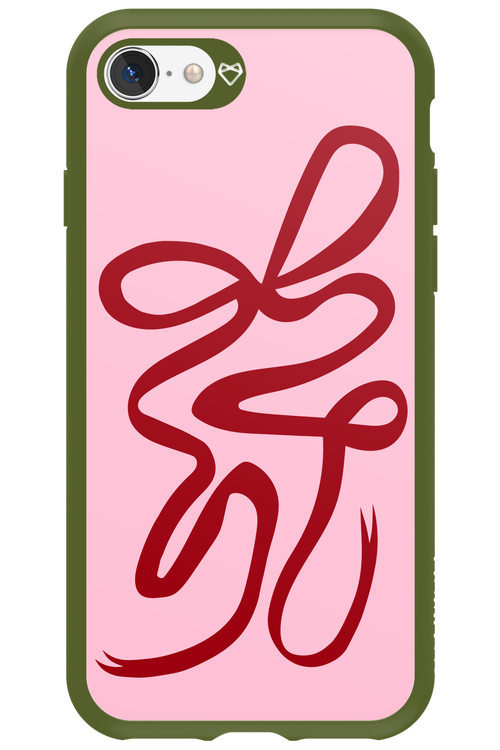 Burgundy Bow - Apple iPhone SE 2020
