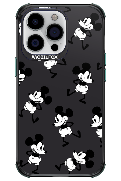 Iconic Mouse (antracite pattern) - Apple iPhone 13 Pro