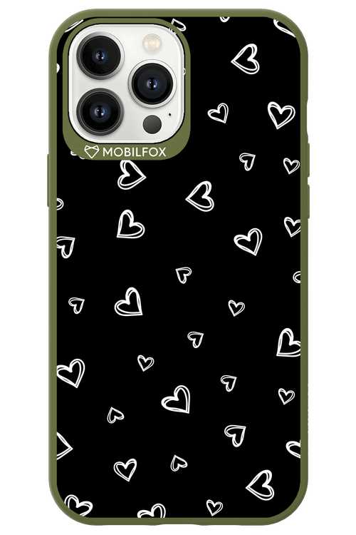 Monochrome Hearts 2.0 - Apple iPhone 13 Pro Max