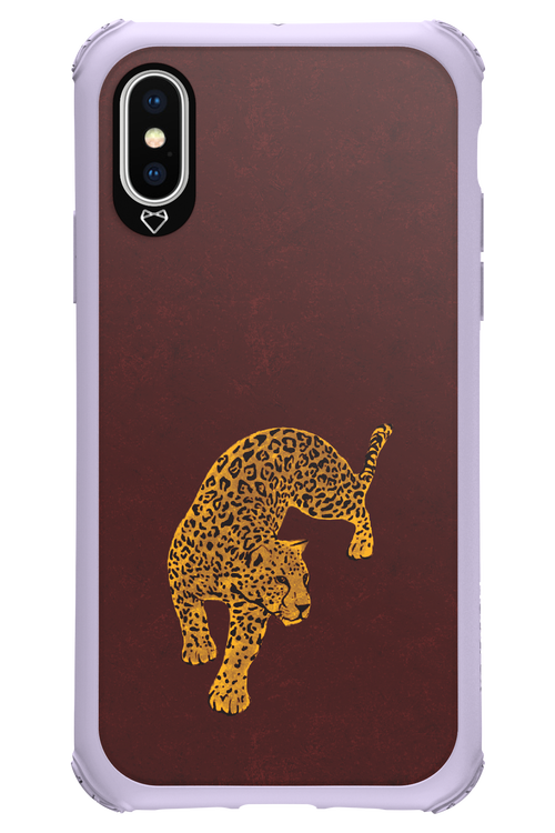 Burgundy Leopard - Apple iPhone XS
