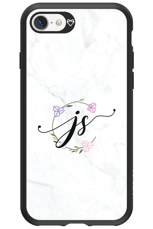 JS Monogram White - Apple iPhone 7