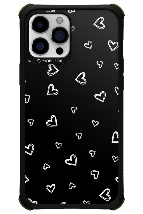 Monochrome Hearts 2.0 - Apple iPhone 12 Pro Max