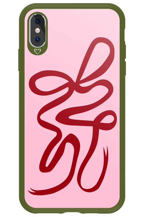 Burgundy Bow - Apple iPhone XS Max