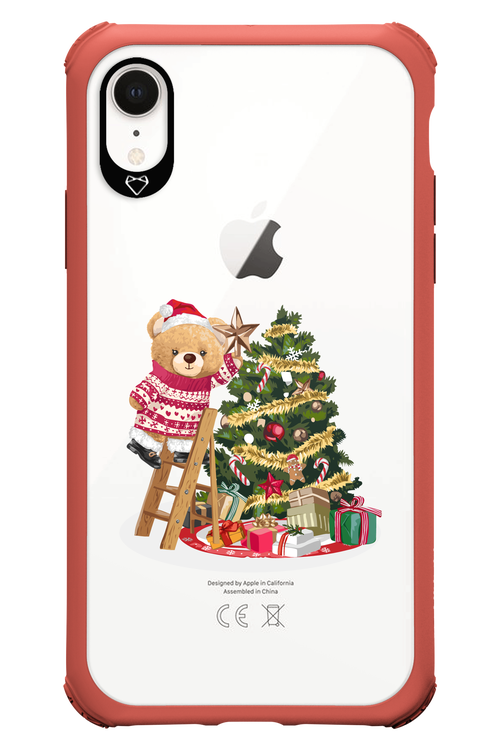 Christmas Bear (Transparent) - Apple iPhone XR