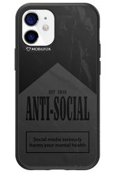 ANTI-SOCIAL (BLVCK) 2.0 - Apple iPhone 12 Mini