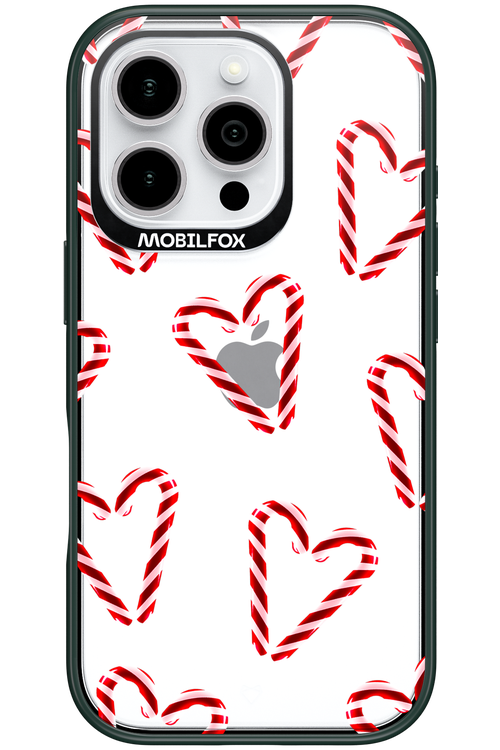 Candy Cane Hearts - Apple iPhone 16 Pro
