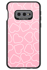 Line Heart Pink - Samsung Galaxy S10e