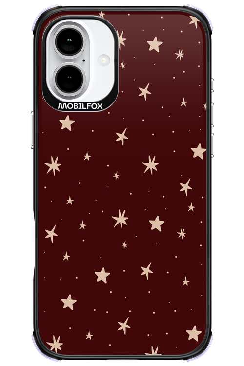 Burgundy Stars - Apple iPhone 16 Plus