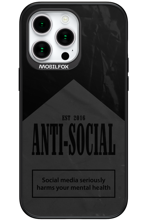 ANTI-SOCIAL (BLVCK) 2.0 - Apple iPhone 15 Pro Max