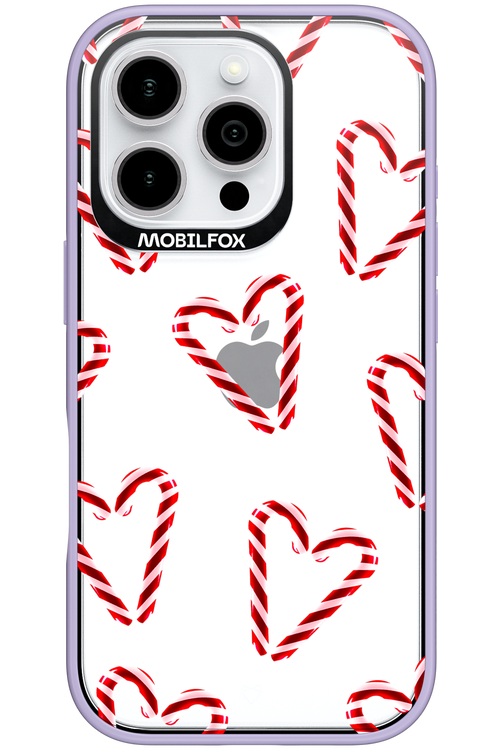 Candy Cane Hearts - Apple iPhone 16 Pro