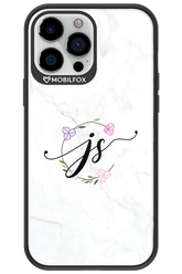 JS Monogram White - Apple iPhone 13 Pro Max