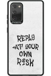At Your Own Risk 2.0 - Samsung Galaxy Note 20