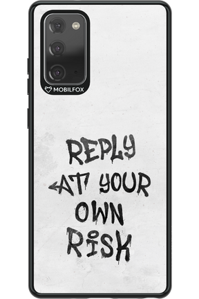 At Your Own Risk 2.0 - Samsung Galaxy Note 20