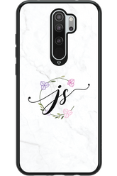 JS Monogram White - Xiaomi Redmi Note 8 Pro