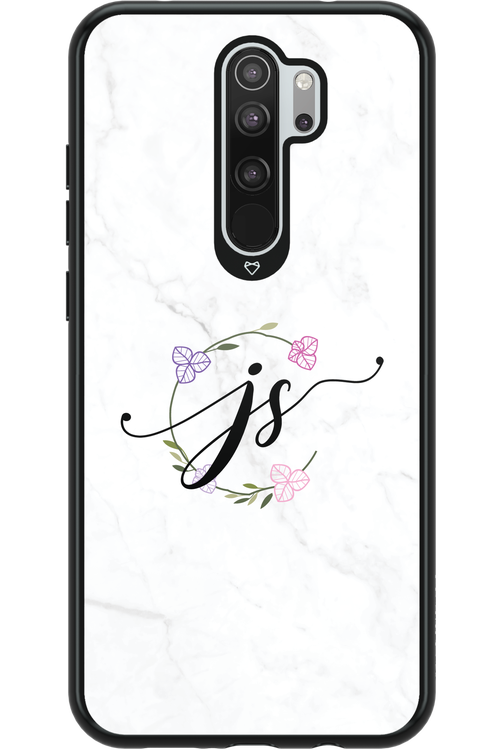 JS Monogram White - Xiaomi Redmi Note 8 Pro