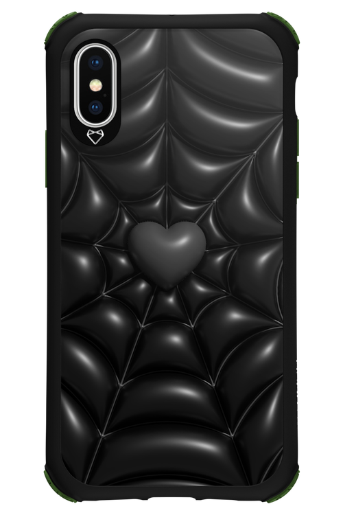 Black Spider Heart - Apple iPhone X