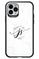 JS Monogram White - Apple iPhone 11 Pro