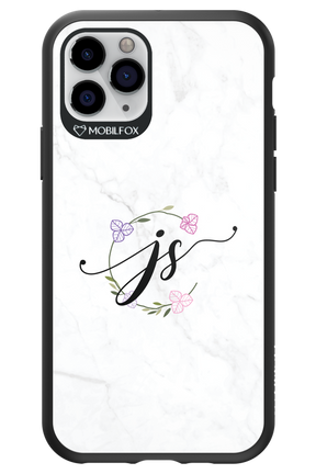 JS Monogram White - Apple iPhone 11 Pro