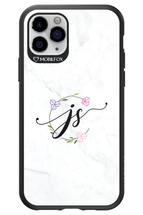 JS Monogram White - Apple iPhone 11 Pro