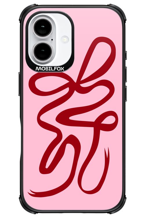 Burgundy Bow - Apple iPhone 16
