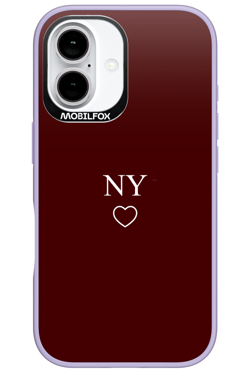 NY Burgundia 2.0 - Apple iPhone 16