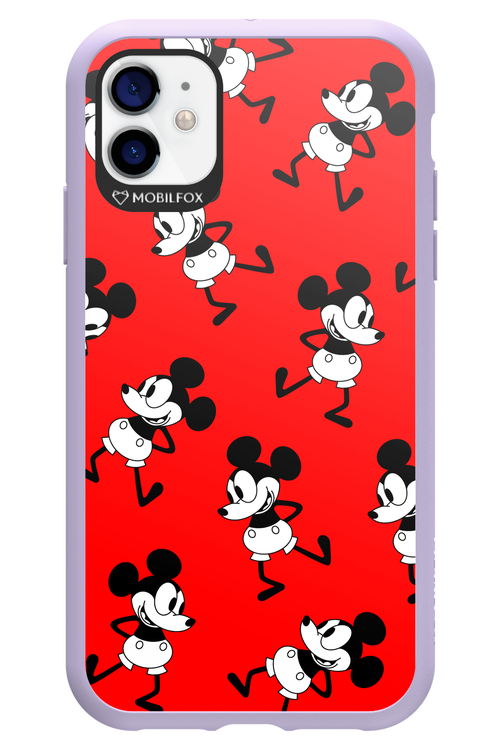 Iconic Mouse (red pattern) - Apple iPhone 11