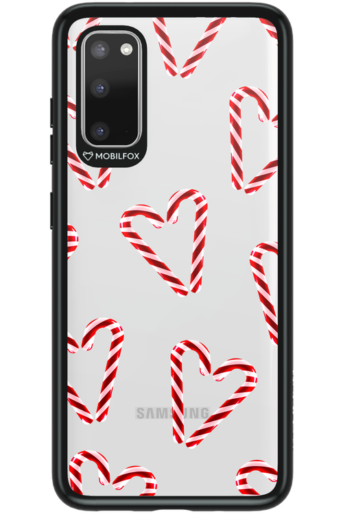 Candy Cane Hearts - Samsung Galaxy S20