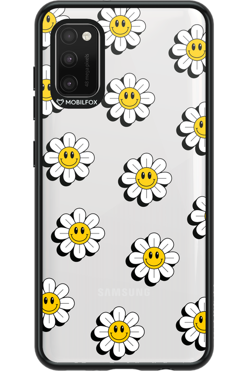 Smiley Flowers Transparent - Samsung Galaxy A41