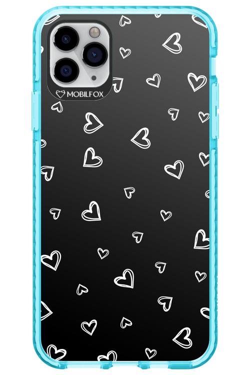 Monochrome Hearts 2.0 - Apple iPhone 11 Pro Max