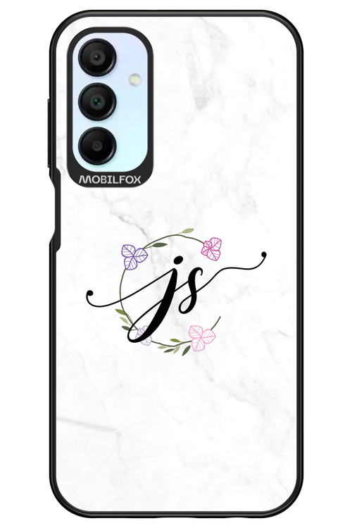 JS Monogram White - Samsung Galaxy A15