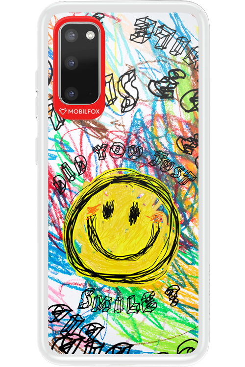 Crayon Smiley Colorful - Samsung Galaxy S20