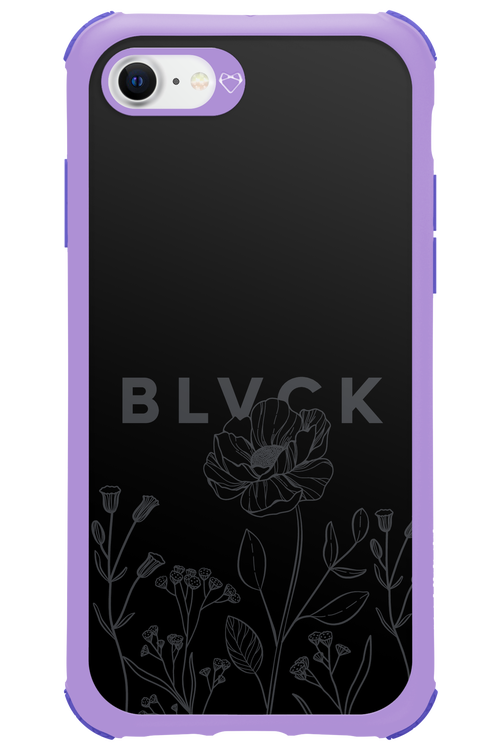 Black Flowers - Apple iPhone 7