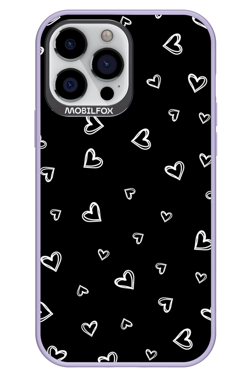 Monochrome Hearts 2.0 - Apple iPhone 13 Pro Max