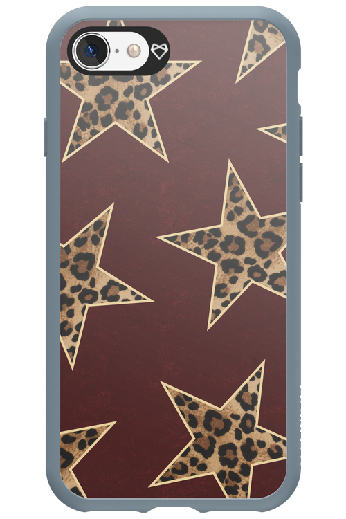 Wild Stars Burgundy - Apple iPhone 8