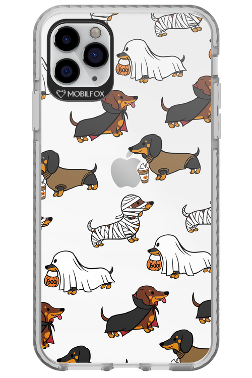 Scary Dachshund (Transparent) - Apple iPhone 11 Pro Max