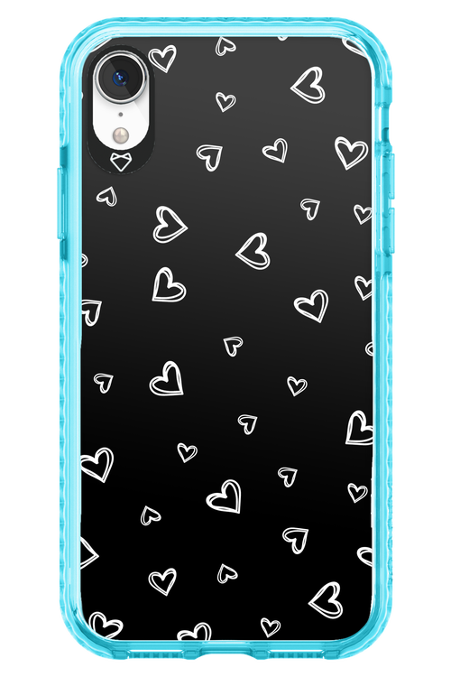 Monochrome Hearts 2.0 - Apple iPhone XR