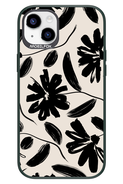 Monochrome Flowerss 2.0 - Apple iPhone 14 Plus