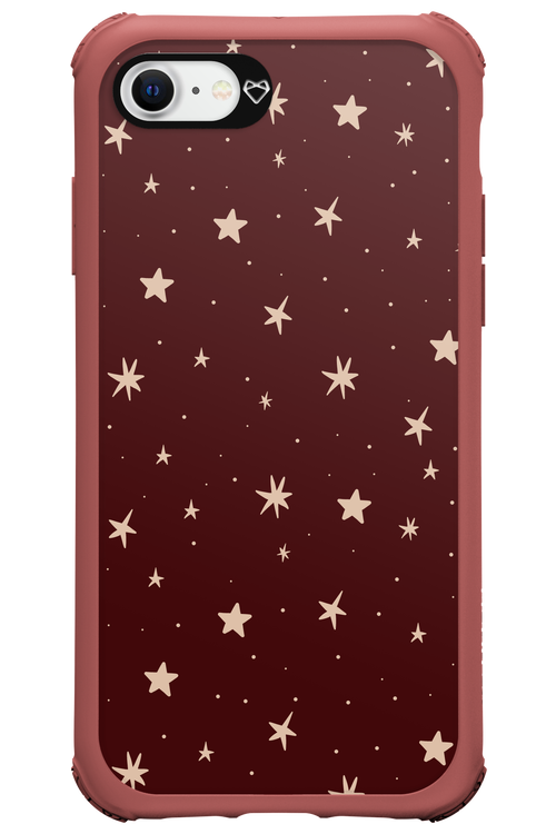 Burgundy Stars - Apple iPhone SE 2020