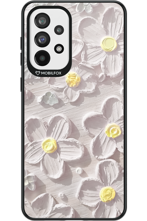 White Flowers - Samsung Galaxy A73