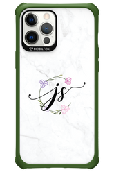 JS Monogram White - Apple iPhone 12 Pro Max