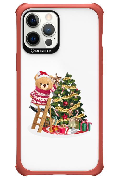 Christmas Bear (Transparent) - Apple iPhone 12 Pro Max